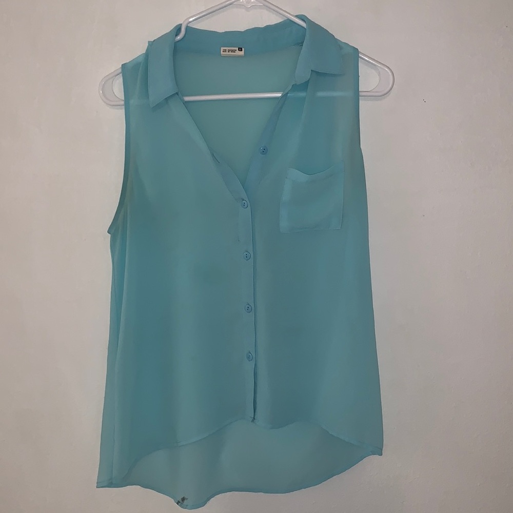 Light blue tank top